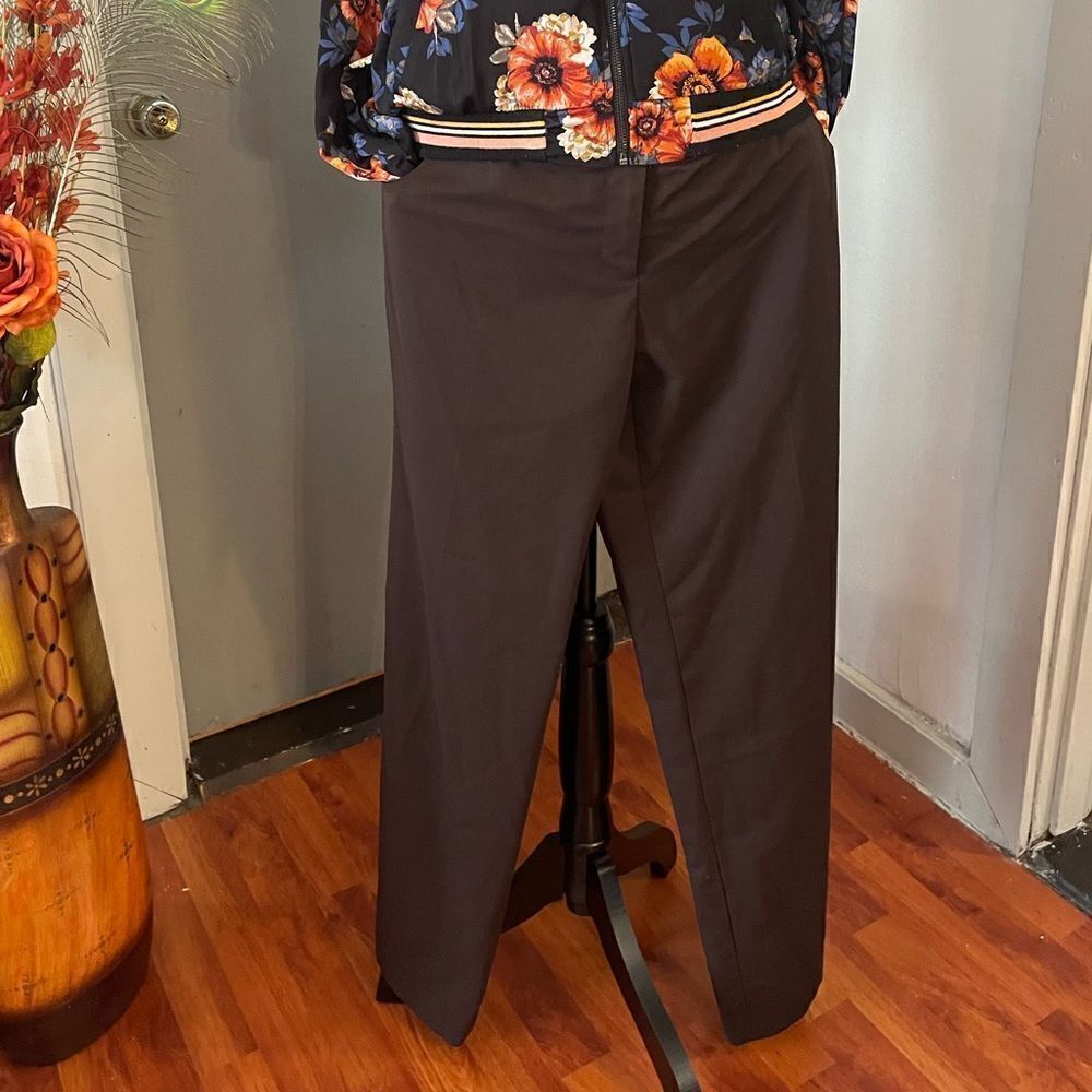 Cato brown wide leg dress pants. Size 14. 34/30 - Picture 3 of 8